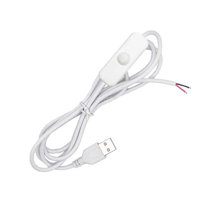 Фотография №5 товара USB-кабель-удлинитель для светодиодных лент, 2-контактный, с выключателем, 5В, для LED-освещения