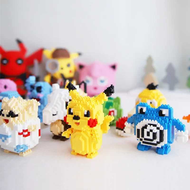 Фотография №2 товара Микро строительные блоки Pokemon Marowak Jigglypuff Gengar Mudkip Piplup Raichu