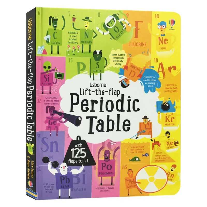 STEM Lift the Flap Периодическая таблица Usborne, научно-популярные книги с картинками на английском языке 9781474922661 Книги