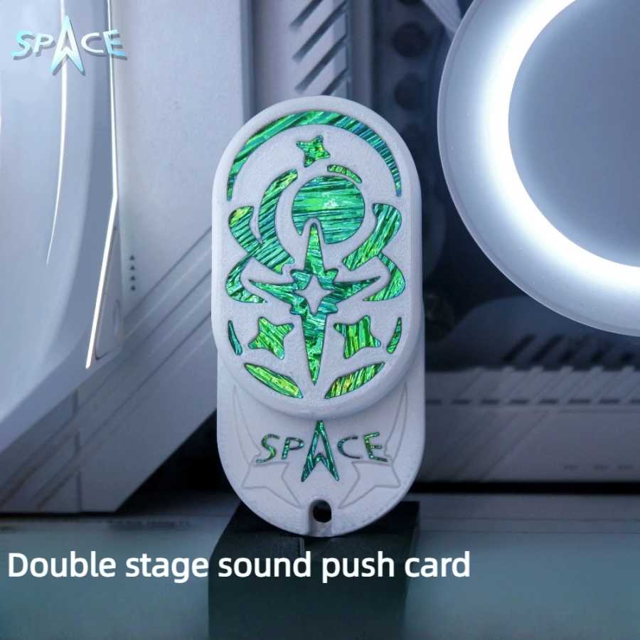 (Предзаказ) SPACE EDC Star Wish Series Double Tuning Fork PLA Fingertip Push Card Decompression Toy Игрушки антистресс