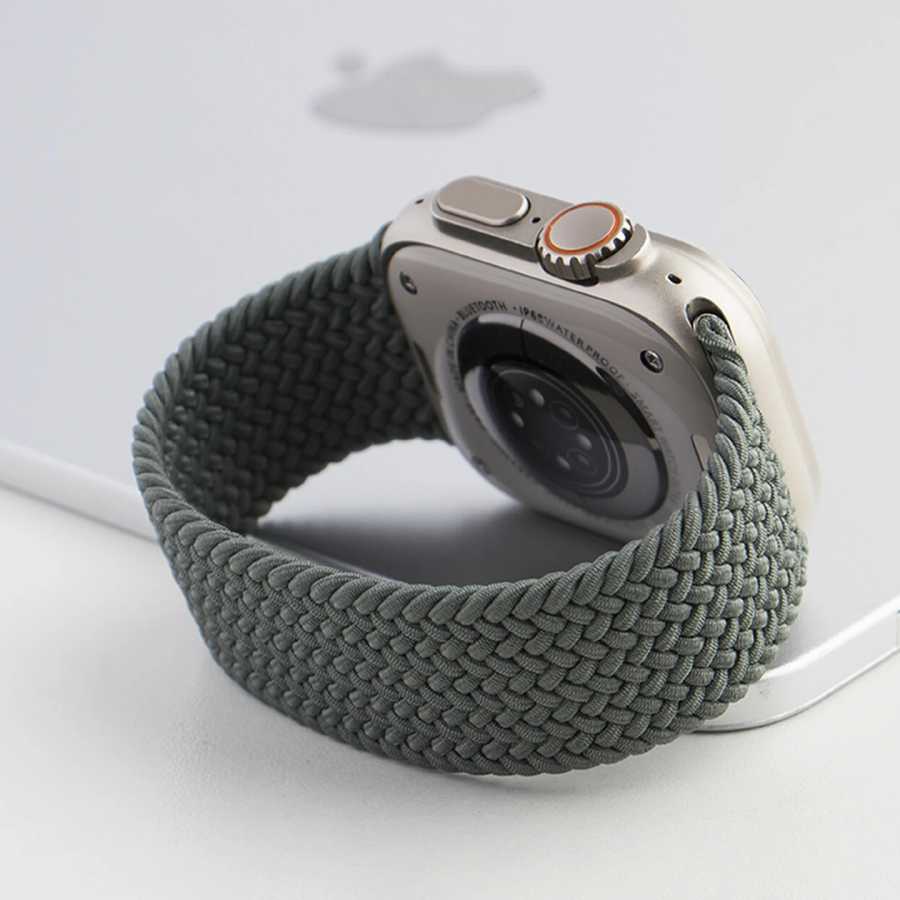 Плетеный ремешок с петлей для Apple Watch Bands ultra 3 2 49 мм 44 мм 41 мм 40 мм 42 мм 46 мм 45 мм Браслет iWatch series 11 SE3 10 9 8 7 6 5 Аксессуары для часов