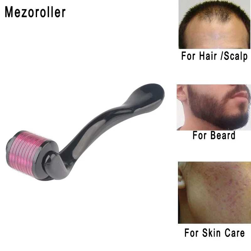 Ролик для бороды Mezoroller DRS 540, иглы, микроигольный ролик для дермы для волос, уход за кожей, уход за телом Microniddle MTS Косметологическое оборудование
