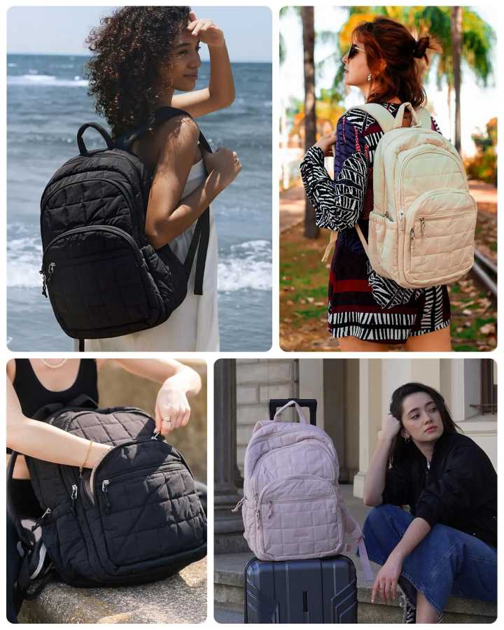 Фотография №2 товара BAGSMART Женская рюкзак для школы для девочек, водонепроницаемый, большой, рюкзак