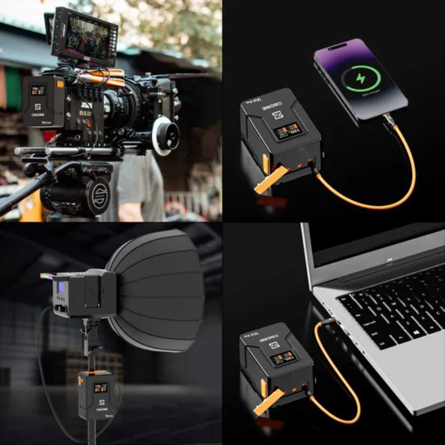 Фотография №1 товара Аккумулятор ZGCINE ZG-V99PRO V-Mount 95 Вт·ч 6400 мА·ч с USB-C