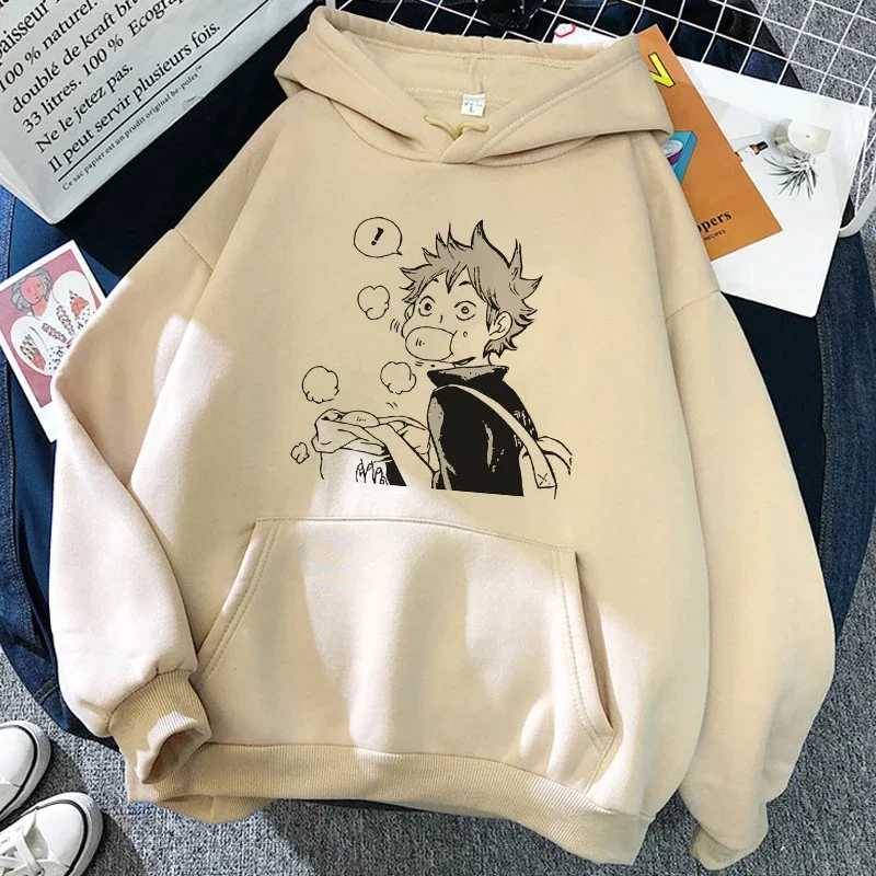 Фотография №4 товара Толстовки с капюшоном Haikyuu в стиле японского аниме 90-х, забавные