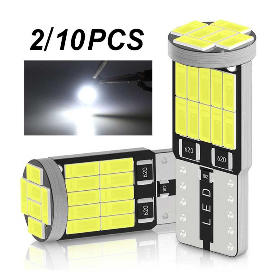 2/10 шт. яркий T10 W5W светодиодный автомобильный светильник 26smd 4014 Smd лампа автомобильные аксессуары освещение номерного знака белый 6000K 12v 