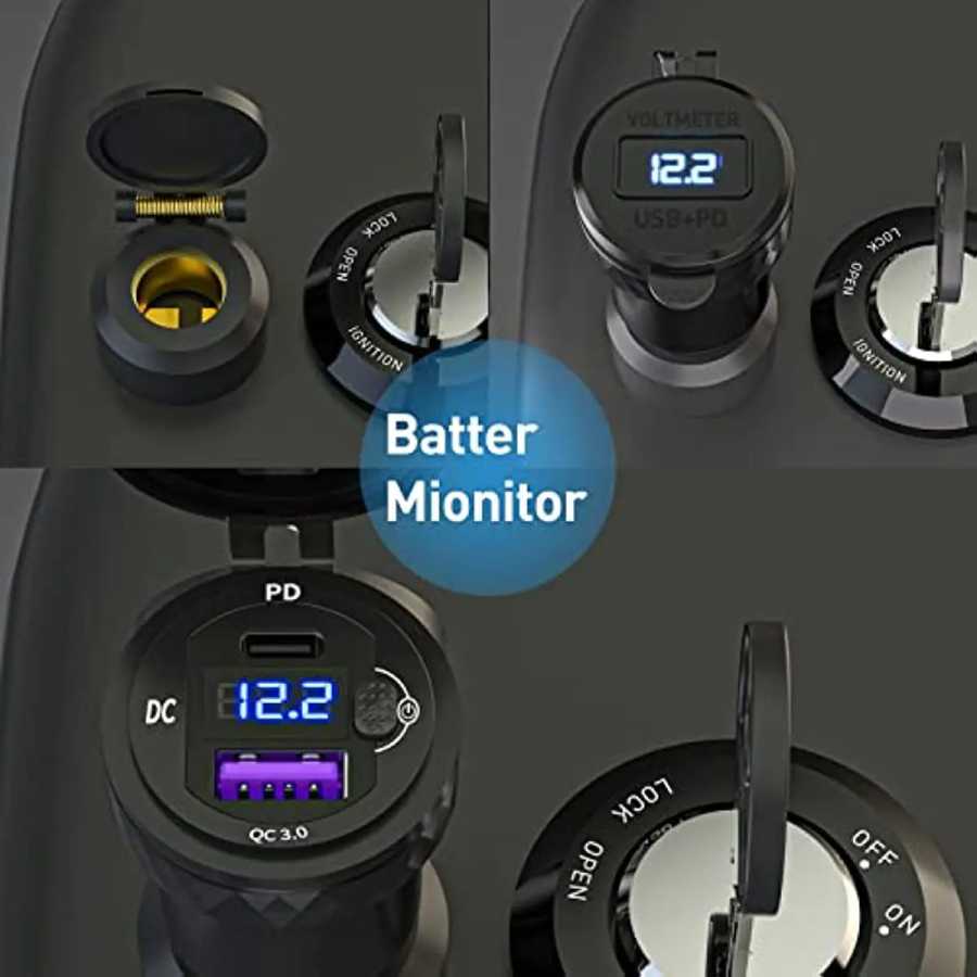 Фотография №4 товара DIN Hella Plug to USB C PD 3.0 QC 3.0