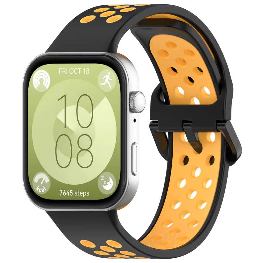 Фотография №4 товара Двухцветный силиконовый ремешок для Samsung Galaxy Fit 3, браслет для