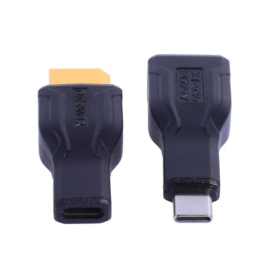 Разъем для зарядки типа C &mdash; XT60 &mdash; USB C, однонаправленный адаптер преобразования мощности для хранения энергии, солнечных панелей, моделей самолетов Компьютерная периферия