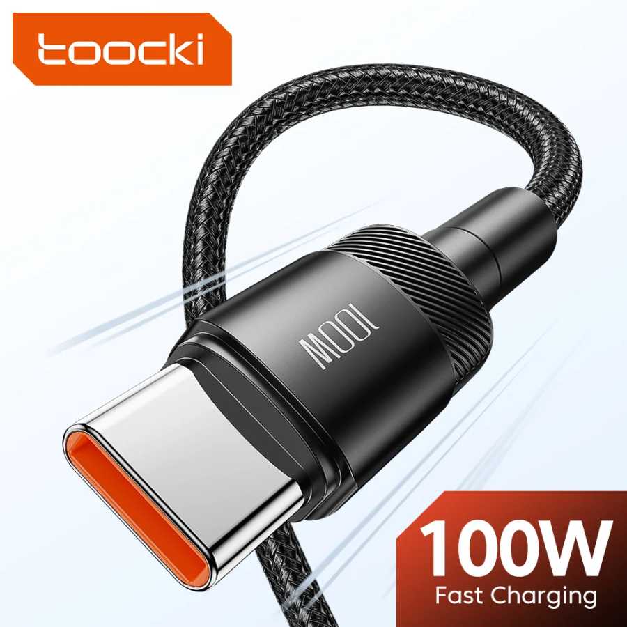 Кабель зарядный Toocki с USB Type-C на USB Type-C, 100 Вт Аксессуары для мобильных телефонов