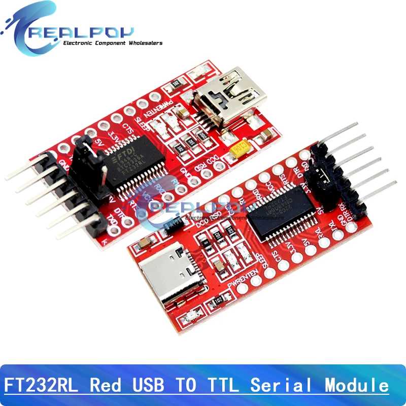 FT232RL FT232 FTDI USB 3,3 В 5,5 В последовательный модуль TTL для Arduino FT232 Pro Mini Port USB TO TTL 232 Mini / Type-C USB Активные компоненты