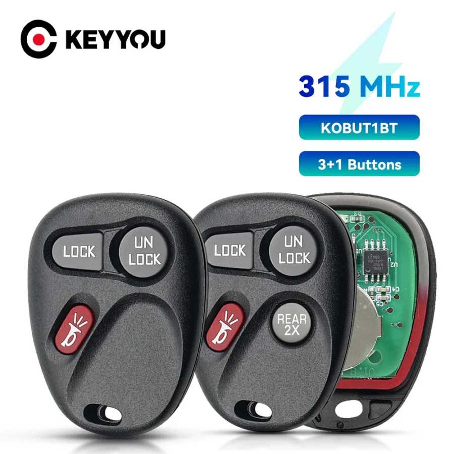 KEYYOU для Chevy Astro Blazer S10 Silverado Suburban Tahoe GMC Jimmy Safari Sierra Yukon 315 МГц удаленный ключ от машины KOBUT1BT Стартеры