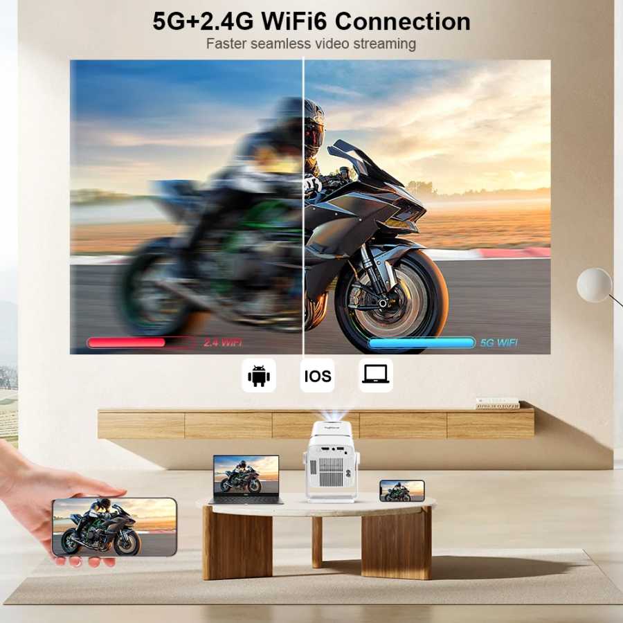 Фотография №3 товара Проектор ThundeaL 4K Full HD FHD TD80W фильмов домашний с