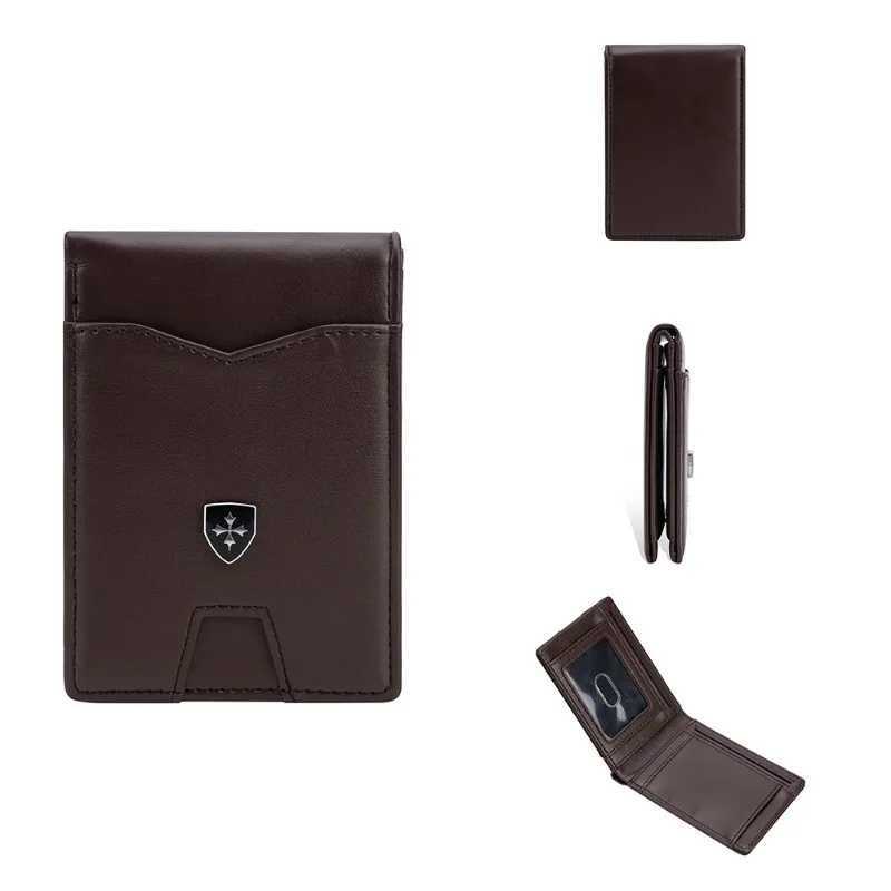 Фотография №1 товара Кошелек Baellerry Slim Wallet из кожи с клипсой для денег,