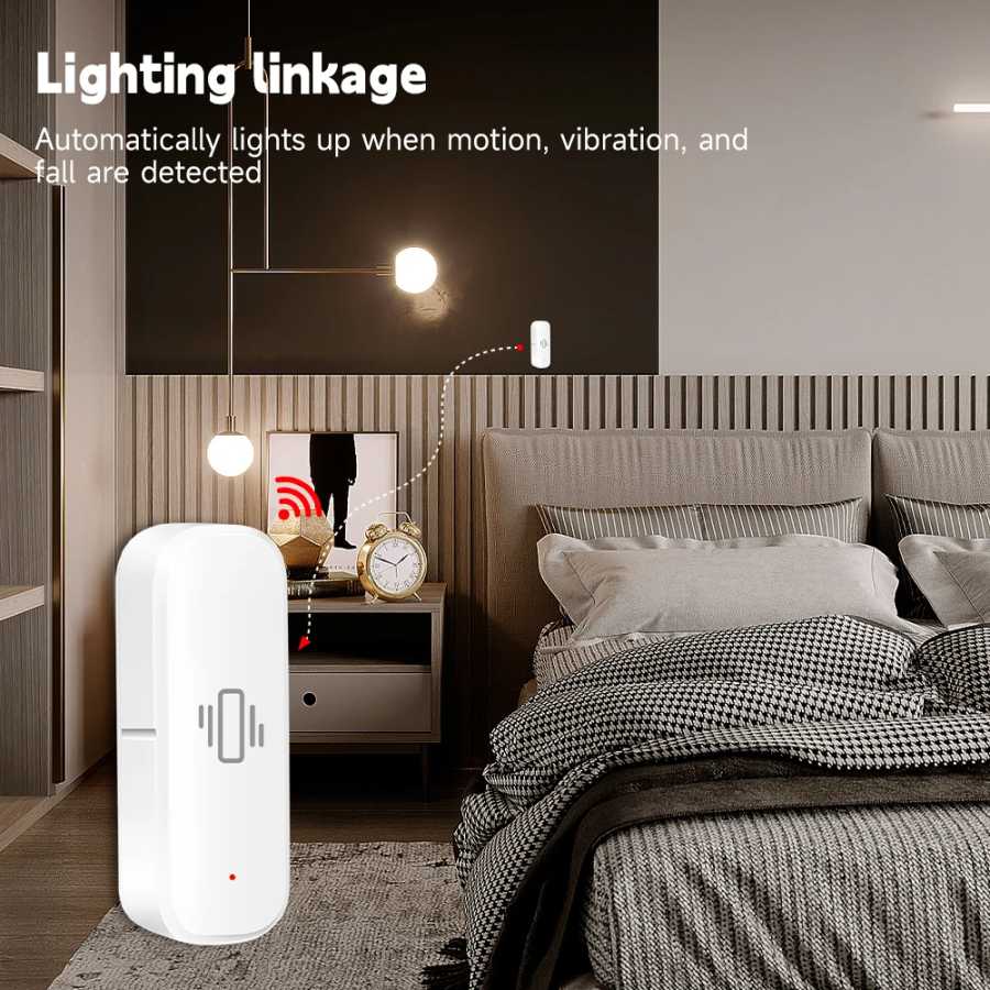 Фотография №3 товара Tuya Smart Life Датчик вибрации ZigBee WiFi Датчик Tuya Монитор