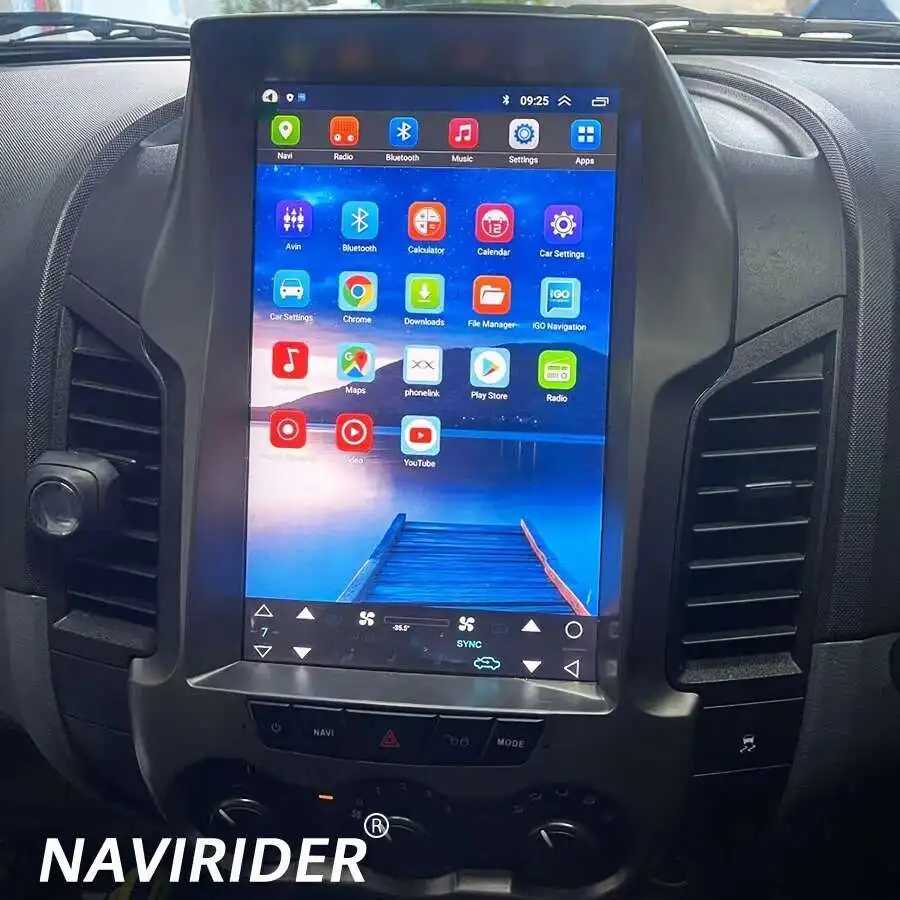 256 ГБ ROM, Android 13, экран для Ford Ranger 2012-2019, автомобильная магнитола, DSP, Carplay, GPS-навигация, 2 Din, видеоплеер Автоэлектроника