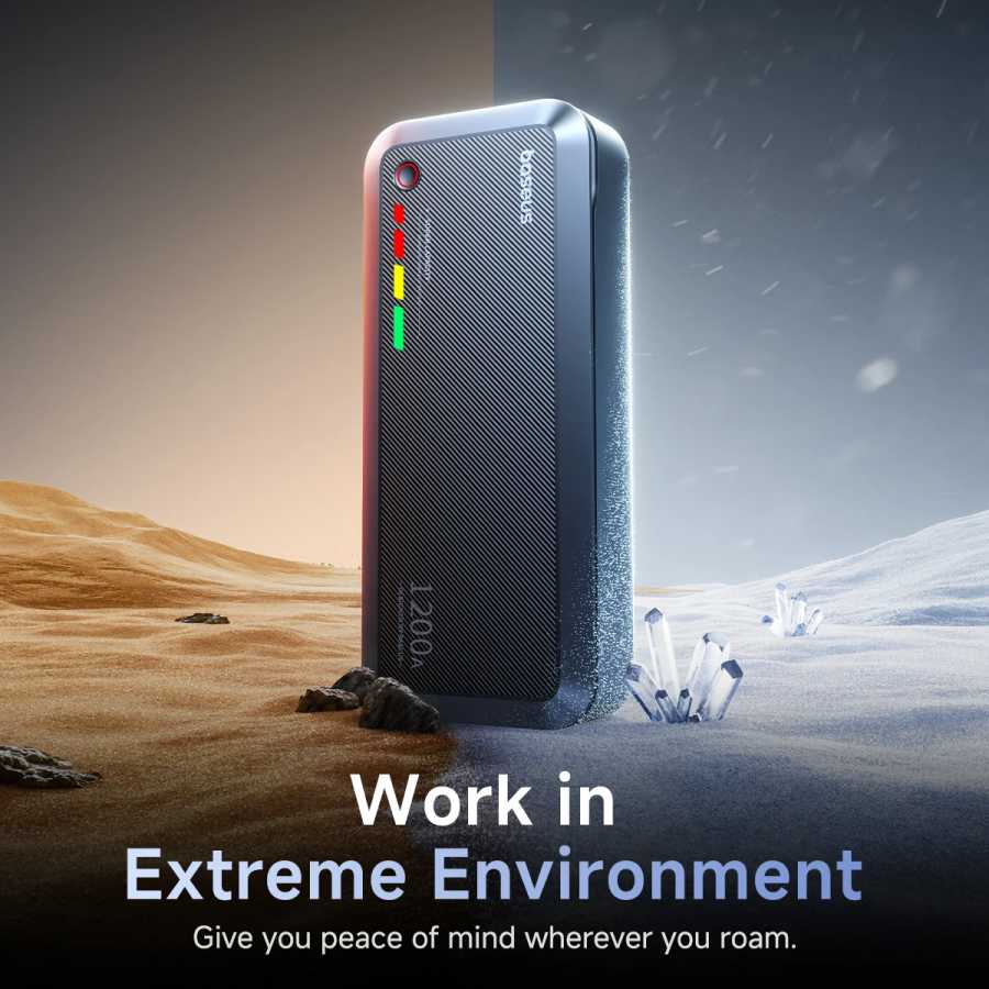 Фотография №4 товара Basues 1200A Jump Starter Суперконденсатор Автомобильный аккумулятор Стартер для автомобиля