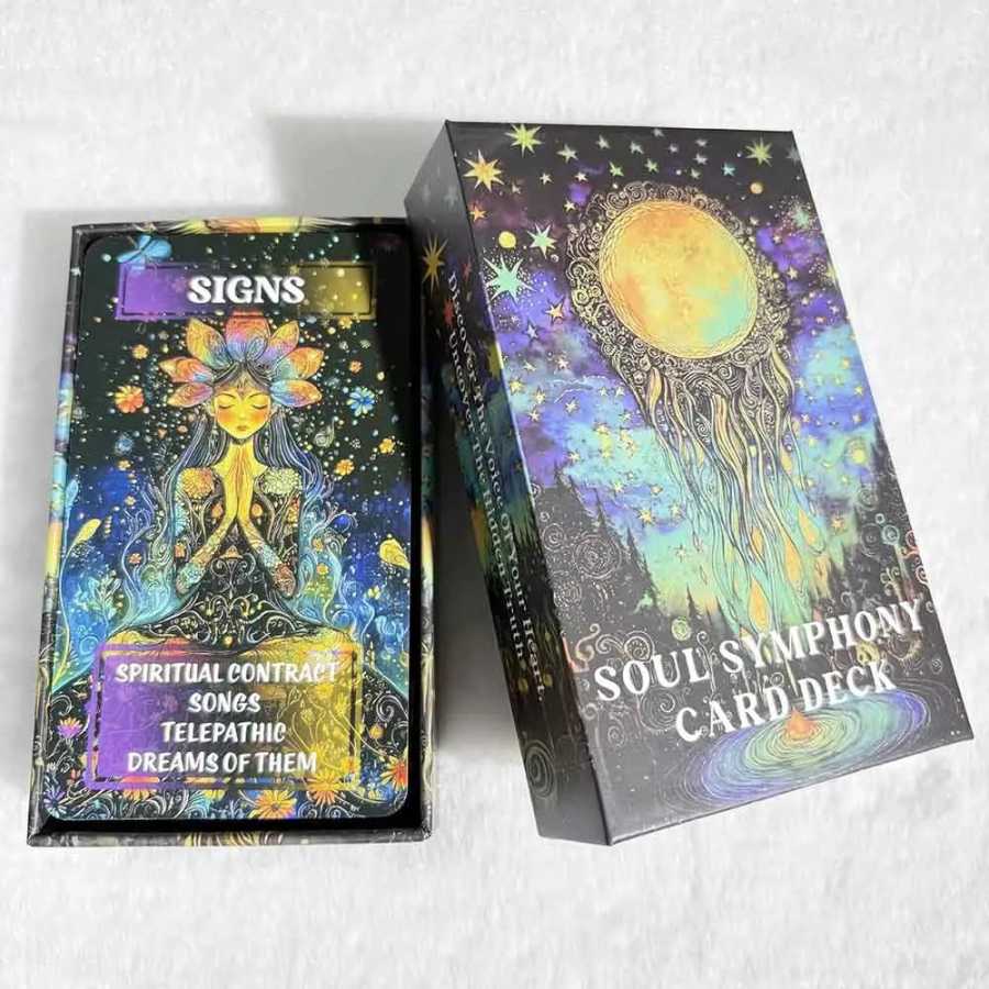 Фотография №3 товара 59 шт. 12x7 см карты Soul Symphony Oracle, открывайте голос