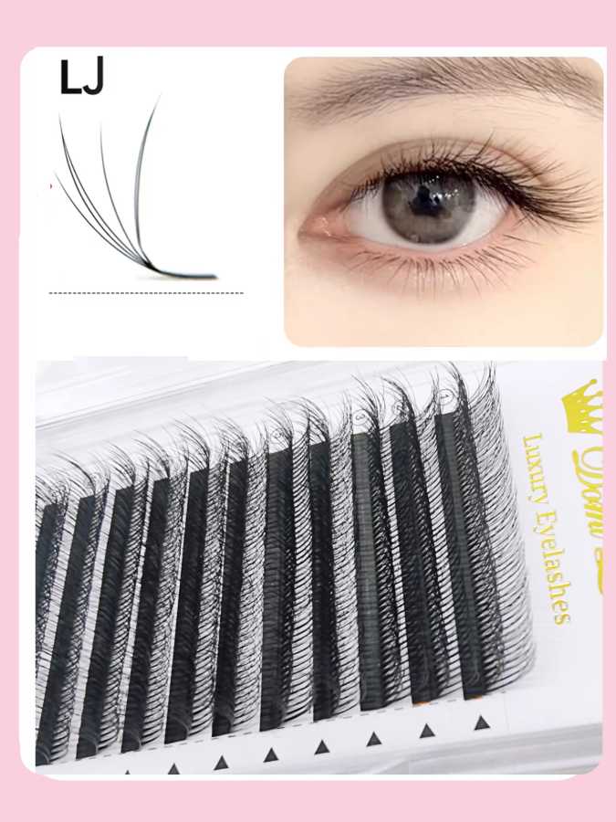 5D дикие накладные ресницы, многослойные норковые ресницы, LB LC LJ Curl, высококачественные ресницы, готовые веерные отдельные ресницы Косметика