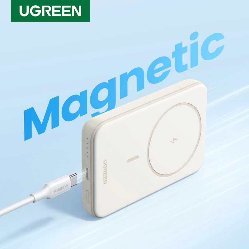 UGREEN 5000 мАч Магнитный Портативный PD 15 Вт беспроводной банк быстрой зарядки для iPhone 15 Pro Max 14 13 12 15pro Аксессуары для мобильных телефонов