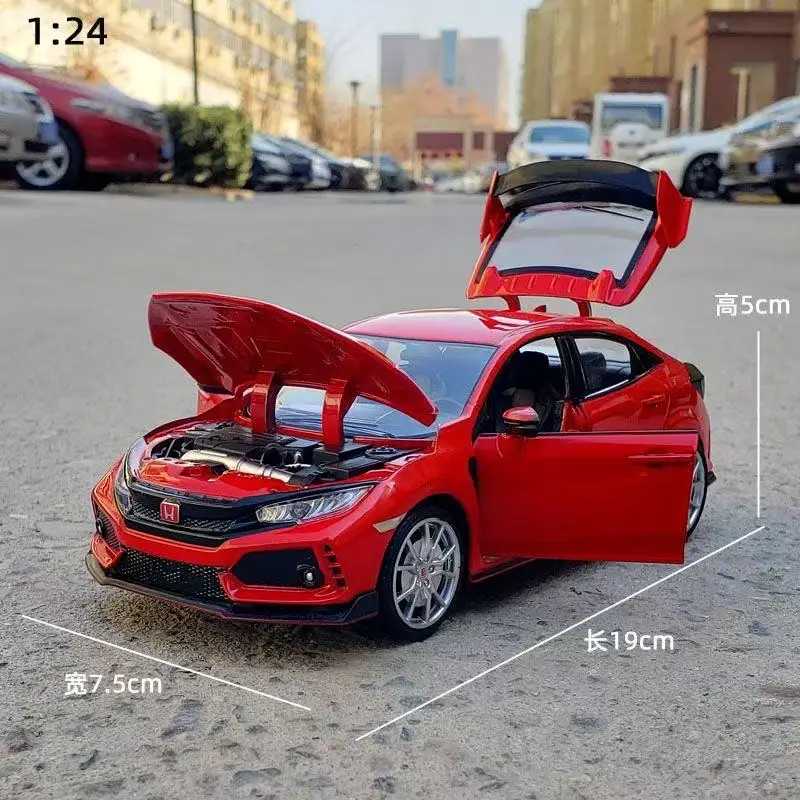 Фотография №4 товара 1:32 HONDA CIVIC TYPE-R литая под давлением модель автомобиля игрушечные