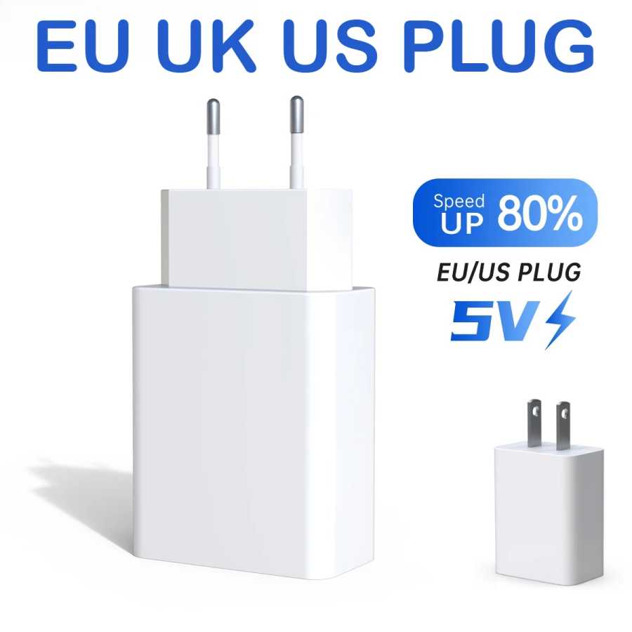 Фотография №1 товара Адаптер питания EU 5V 1A AC/DC для IP-камер видеонаблюдения, DVR,