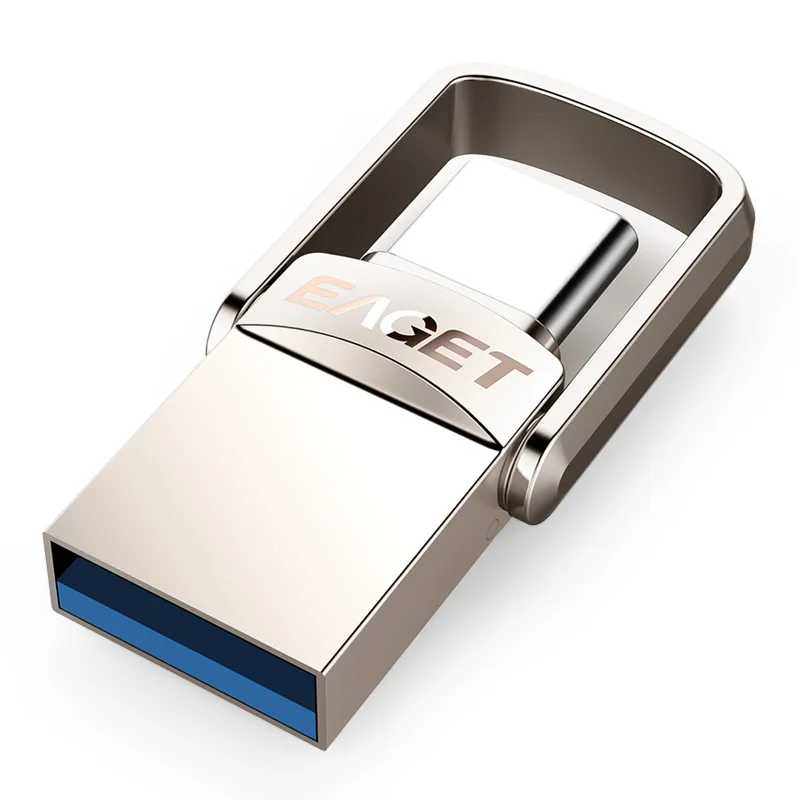 USB-флеш-накопитель EAGET CU20 32 ГБ OTG, металлический USB 3.0, флешка 64 ГБ Type-C, высокоскоростной мини-накопитель, USB-флешка, карта памяти Хранение данных