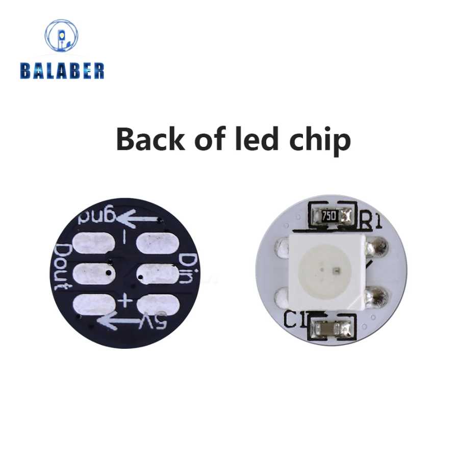 Фотография №3 товара 10-1000 шт. WS2812B 4-контактный светодиодный чип RGB 5050 SMD с
