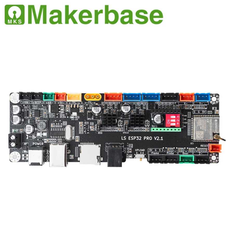 Makerbase MKS LS ESP32 PRO Материнская плата с Wi-Fi управлением сенсорным экраном TMC2209 драйвер для двух деревьев фотосессия/10 PRO лазерный гравер детали Лазерный гравировальный станок и аксессуары