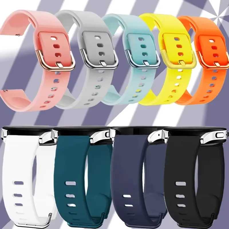 Спортивный ремешок 20 мм 22 мм для Samsung Galaxy Watch 7/FE/6/5/Pro/4 Classic 43-47 мм/Active 2, силиконовый браслет для Huawei GT 4-3-2-2e Аксессуары для часов