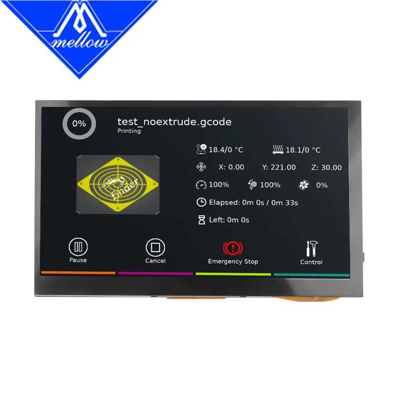 Фотография №2 товара Mellow FLY HDMI7 ЖК-дисплей HDMI Сенсорный экран Klipper для DIY