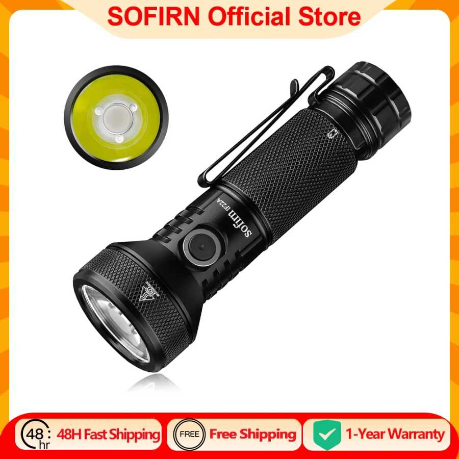 Sofirn IF22A 2100 лм фонарик 21700 мощный свет SFT40 светодиодный 629 м большой радиус действия USB C перезаряжаемый зарядный фонарь Портативное освещение