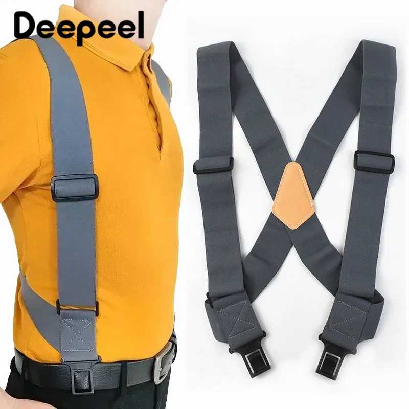 Deepeel 5*120 см подтяжки для взрослых мужские эластичные расширенные мужские подтяжки регулируемый ремень X-типа мужской бандаж спортивные рабочие подтяжки Подтяжки/подтяжки и корректоры осанки
