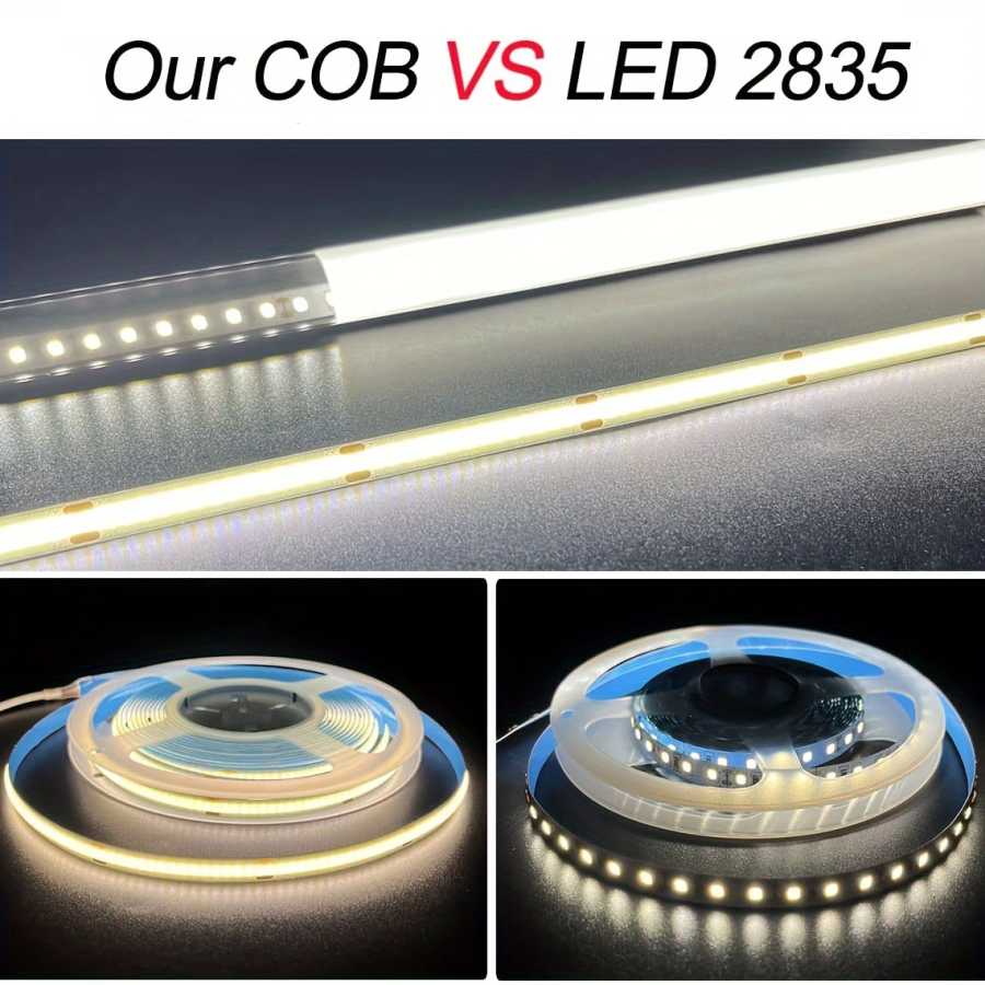 Фотография №2 товара 5V COB светодиодные ленты с 3 клавишами и регулируемой яркостью,