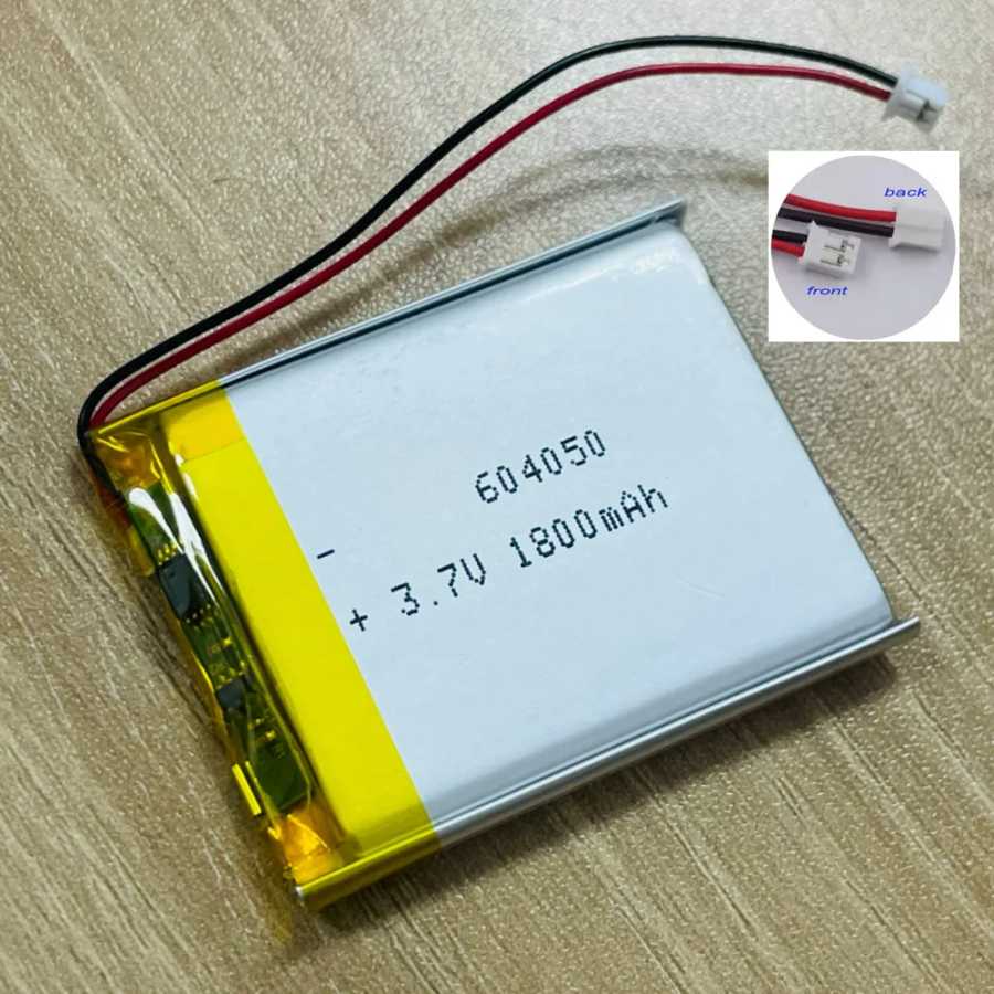 Литий-полимерный аккумулятор 604050 3.7V 1800mAh с разъемом 2.0мм для молокоотсоса, детских обучающих устройств, планшетов, Fatboy, Edison, The Petit Аксессуары и запчасти