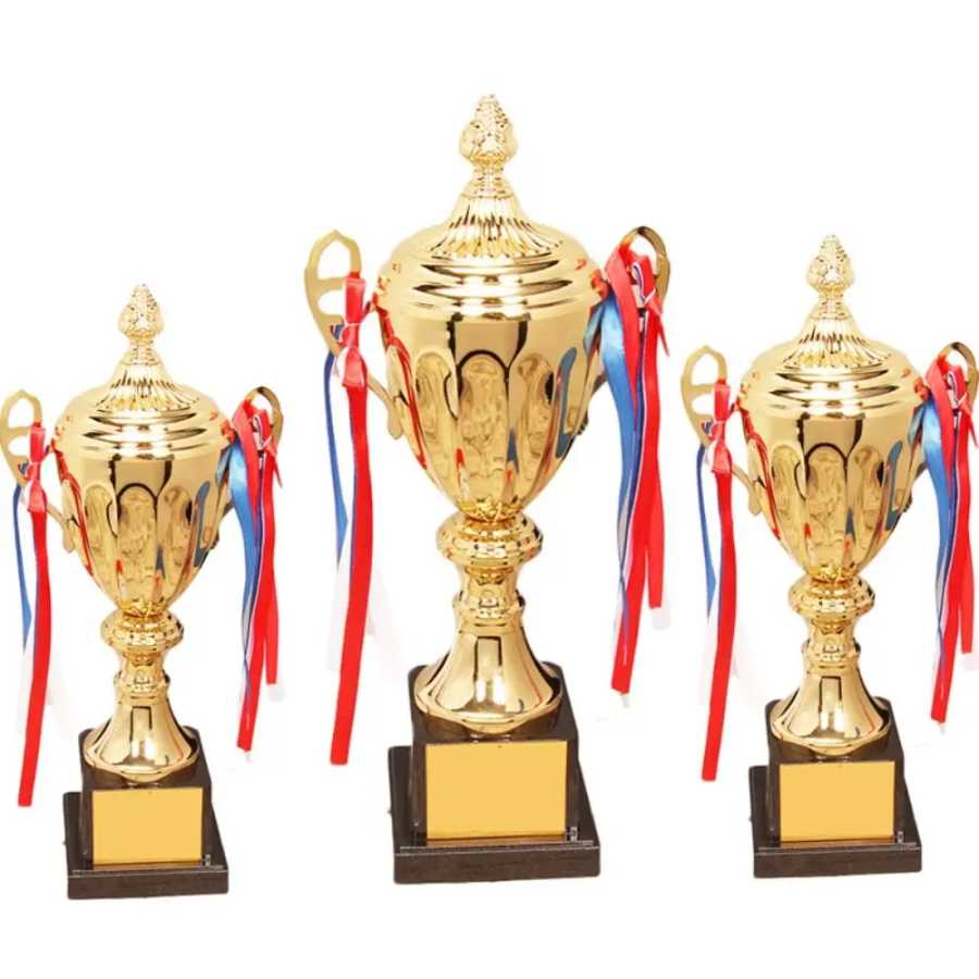 Золотые награды для спортивных игр, награды чемпиона, металлическая модель, маленький призовой Кубок с крышкой, школьные награды, товары, награда победителя, трофей, игрушка Командные виды спорта