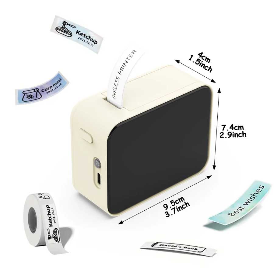 Фотография №1 товара MarkLife P15 термопринтер этикеток мини портативный беспроводной Bluetooth-совместимый этикетировочный стикер