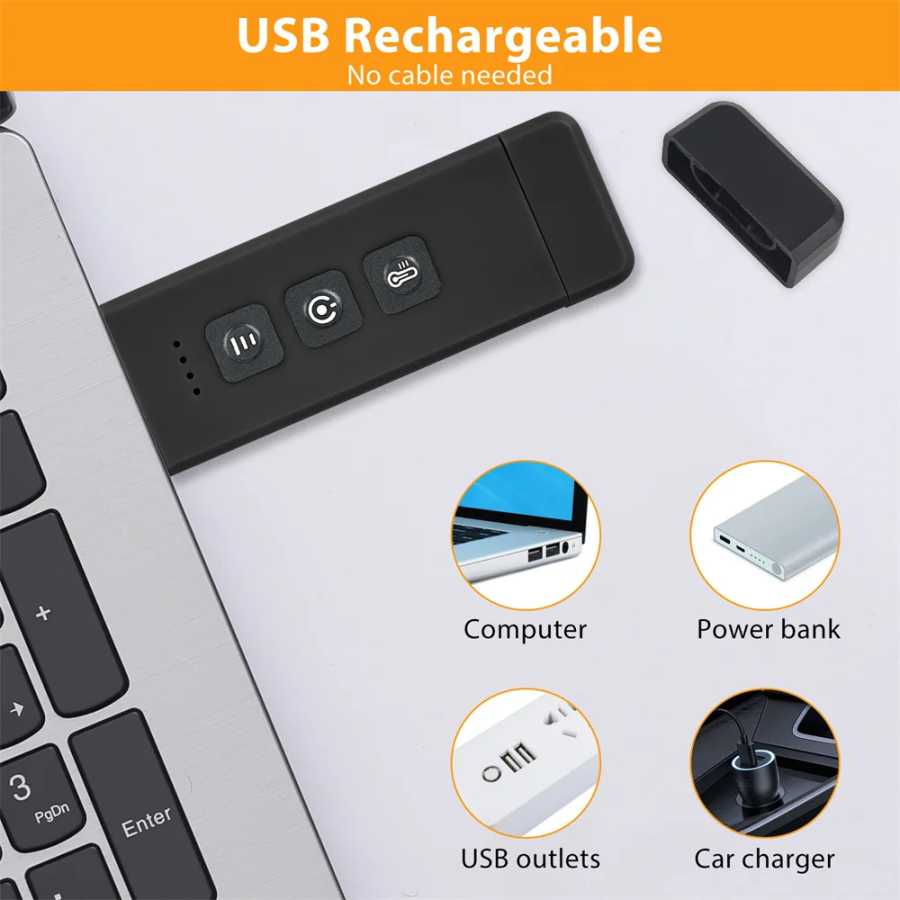 Фотография №4 товара Зажимная книжная лампа с таймером, USB аккумуляторная лампа для чтения,