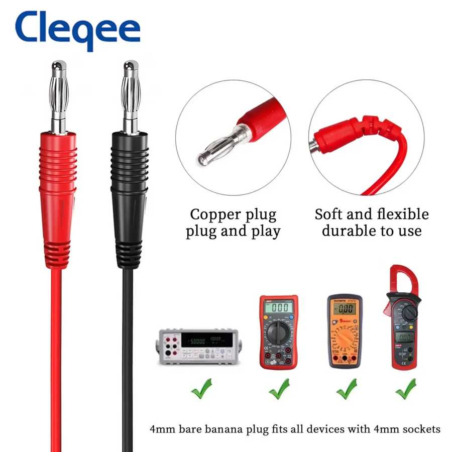 Фотография №1 товара Cleqee P1039 1 комплект 4 мм штекер типа «банан» для