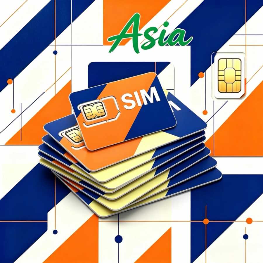 SIM-карта для GPS-трекера Asia, съемная, 3-в-1, совместима с различными моделями автомобильных GPS-устройств. SIM-карты и аксессуары