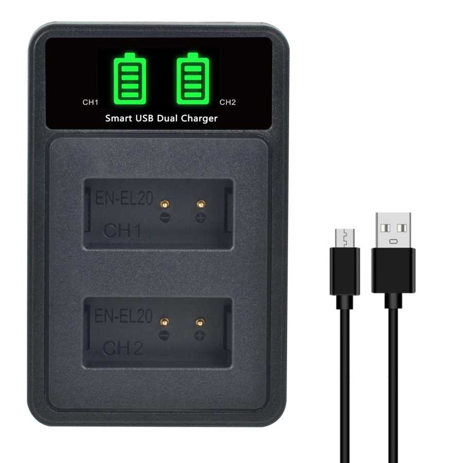 Фотография №3 товара Аккумулятор TAVT EN-EL20 EL20A и зарядное устройство USB с портом