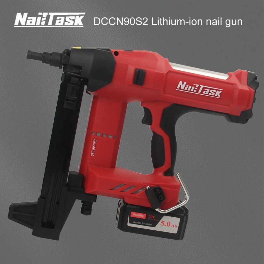 Nailtask90s2 Пистолет для бетонных гвоздей на батарейках, электрический пистолет для гвоздей, беспроводной пистолет для гвоздей Электрические инструменты