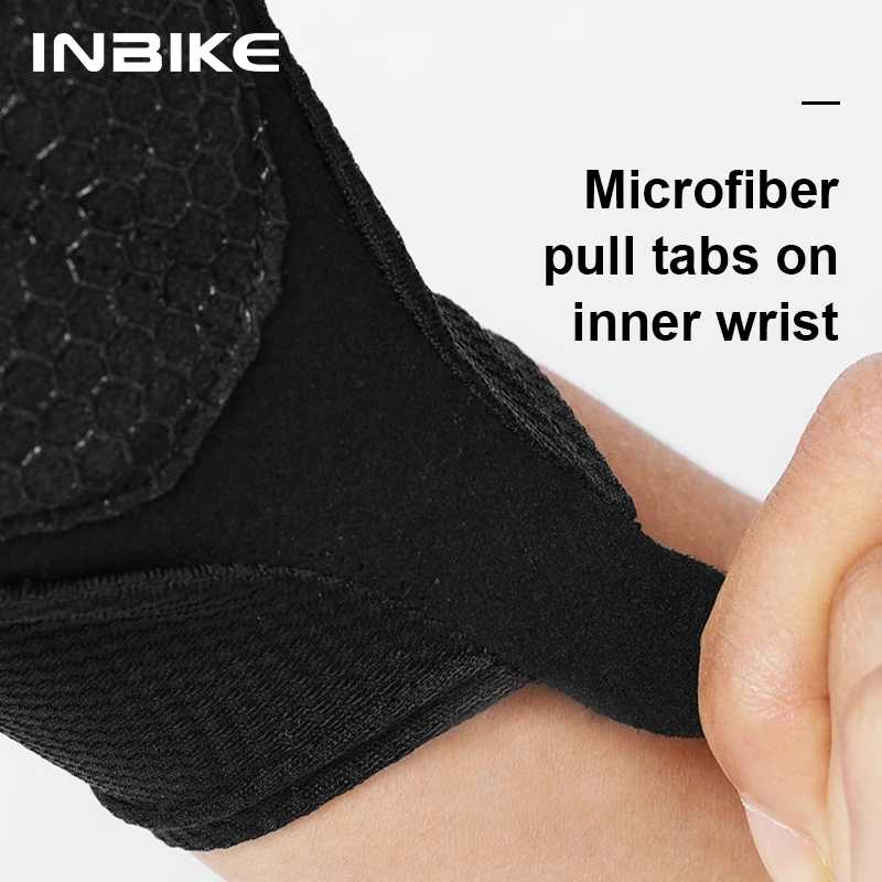 Фотография №3 товара INBIKE велосипедные перчатки с половиной пальца, летние мужские и женские