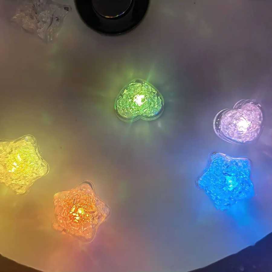Фотография №3 товара Набор из 12 светящихся LED-звездочек для ванны с индукционным дизайном,