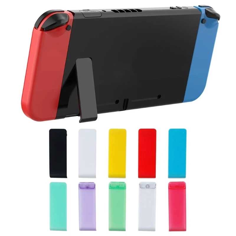 Лидер продаж 2023 года, 1 шт. для консоли Nintendo Switch, задний кронштейн NS, задняя крышка, поддержка штатива, прочный белый, синий держатель для телефона из АБС-пластика Видеоигры и аксессуары