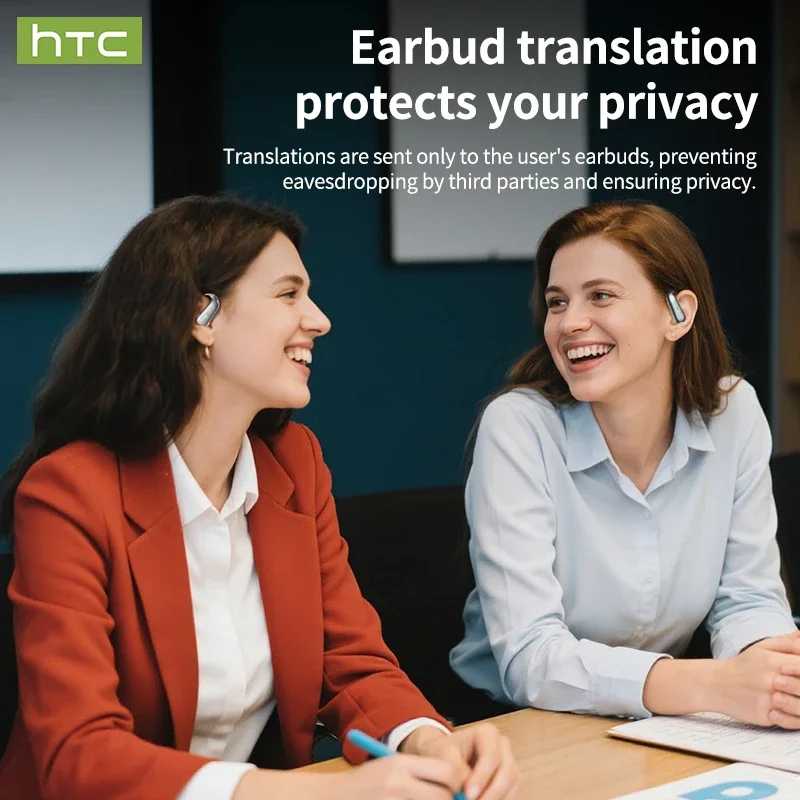 Фотография №4 товара HTC NE38 Bluetooth V6.0 Наушники AI-перевод OWS Беспроводные наушники с