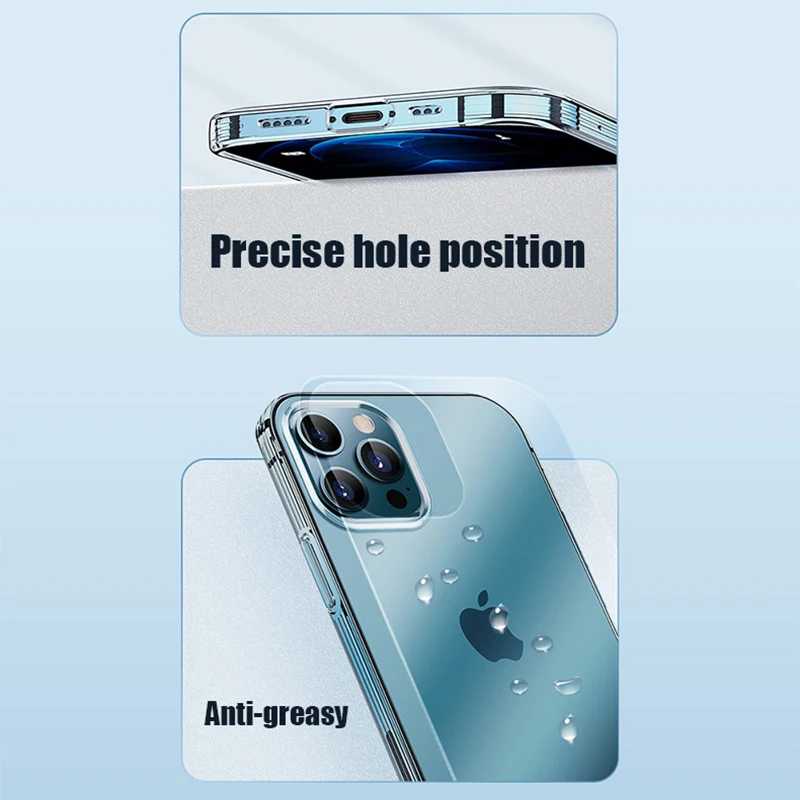 Фотография №5 товара Ультратонкий прозрачный чехол для телефона iPhone 11, 12, 13, 14,
