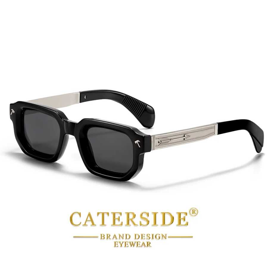 Фотография №2 товара CATERSIDE Новые модные мужские солнцезащитные очки квадратной формы для спорта