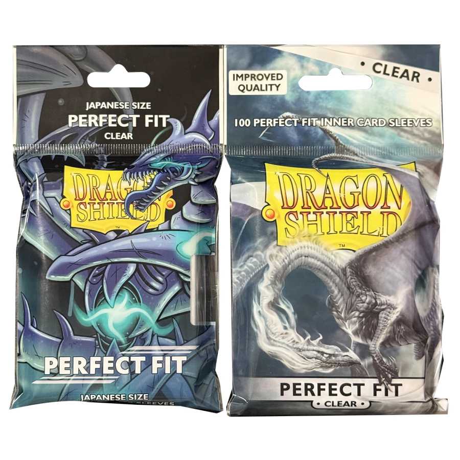 100 шт./лот Прозрачные защитные пакеты Dragon Shield для карт, стандартный японский размер, идеально подходят для карт TCG Хобби и коллекционирование