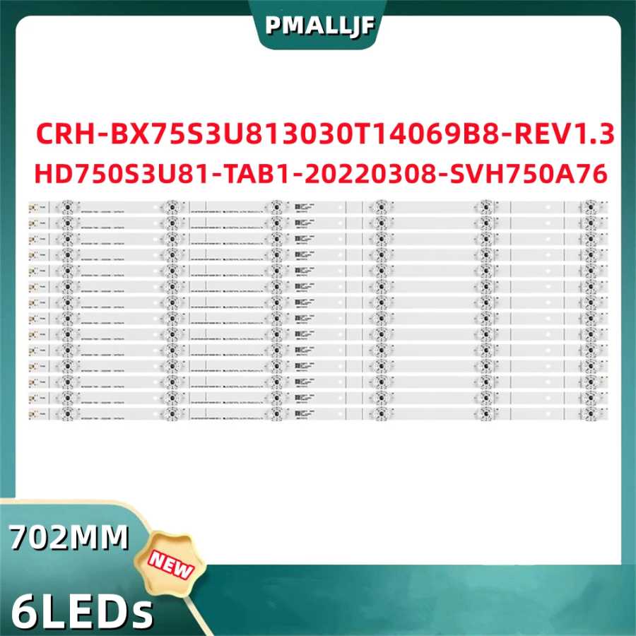 Светодиодная лента SVH750A76 75R6E3 75H6570G HD750S3U81-TAB1 75A6G CRH-BX75S3U813030T14069B8-REV1.3 HD750S3U81 TAB1 75H6510G, 14 шт./комплект Серверы и промышленный компьютер